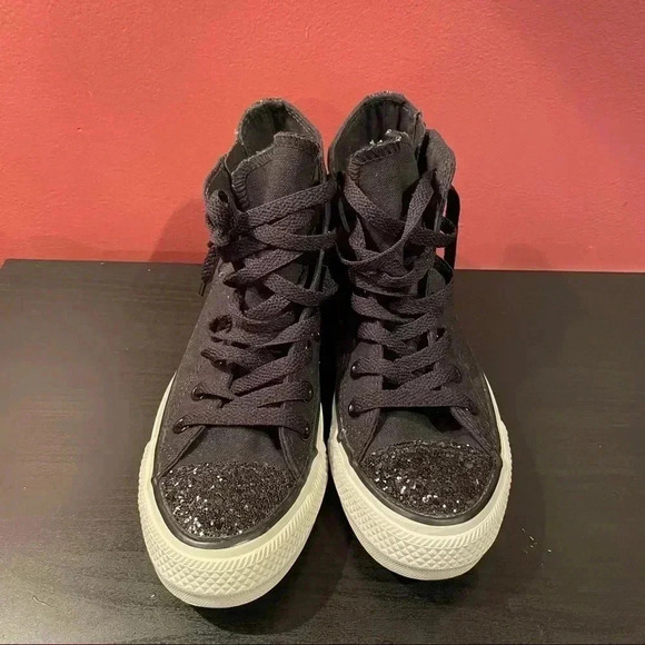 Black Converse with glitter New - Picture 4 of 11